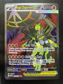 Pokemon Mega Zygarde ex 104/088 Me03: Perfect Order Holo (NM) - Image 1