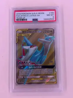 Pokemon Latias & Latios GX TAG TEAM 169/181 Team Up Ultra Rare Full Art Holo PSA - Image 1