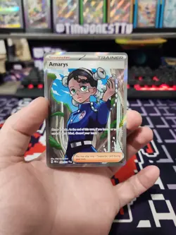 Pokemon Amarys 132/131 Sv: Prismatic Evolutions Ultra Rare Full Art Holo - Image 1