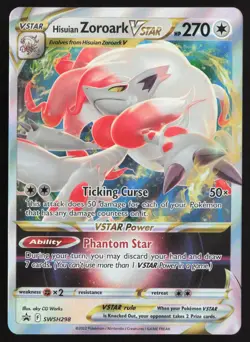 Hisuian Zoroark VSTAR SWSH298 Holo Promo Sword & Shield Promo Pokemon Near Mint - Image 1