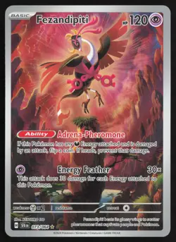 Fezandipiti 073/064 Illustration Rare Shrouded Fable Pokemon Near Mint - Image 1