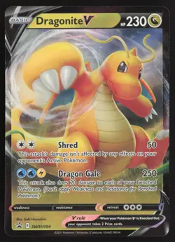 Dragonite V SWSH154 Holo Promo Sword & Shield Promo Pokemon Near Mint - Image 1