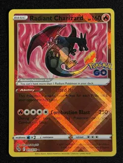 Pokemon TCG Pokemon GO Radiant Charizard 011/078 Holo Rare - Image 1