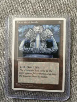 Vintage MTG Fountain of Youth Magic the Gathering Artifact Card - Image 2
