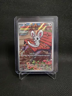 Pokemon Black Bolt Minccino Illustration Rare 152/86 - Image 1