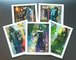MTG Magic Signed Art Print / Liliana Nissa Chandra Jace Gideon Set of 5 Rare - Image 1