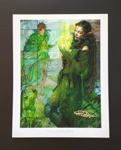 MTG Magic Signed Art Print / Liliana Nissa Chandra Jace Gideon Set of 5 Rare - Image 5