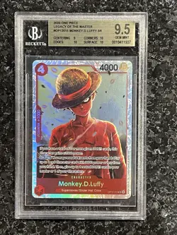 Monkey D Luffy OP12-015 Legacy of the Master BGS 9.5 🔥 One Piece - Image 1