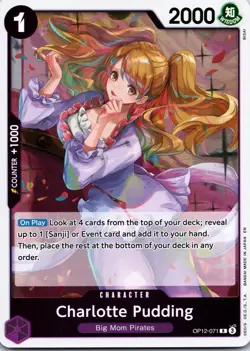 Charlotte Pudding OP12-071 Rare Legacy of the Master One Piece Near Mint - Image 1
