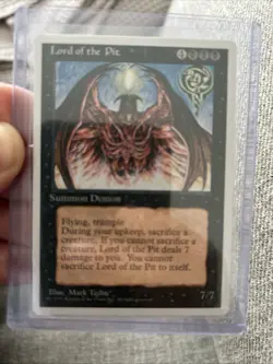 Magic: The Gathering MTG Lord of the Pit Revised 3rd Ed - Moderately-Played/MP!! - Image 1