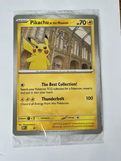Pikachu at the Museum (Sealed) jumbo promo Pokemon card - Image 1
