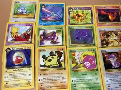 LOT OF 34 WOTC ROCKET SET POKEMON CARDS NON HOLOS GREAT CONDITION - Image 2