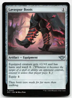 MTG Lavaspur Boots U Outlaws of Thunder Junction 243 LP - Image 1
