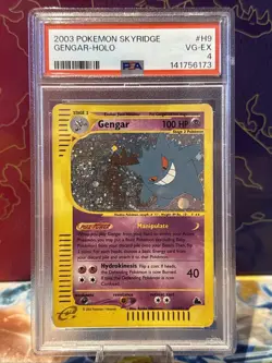Pokemon Gengar Skyridge Holo Rare Card PSA Graded 4 VG/EX WOTC 2003, H9/H32 - Image 1