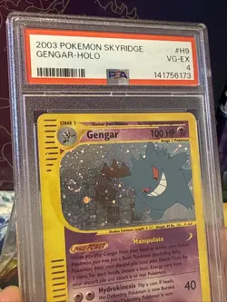 Pokemon Gengar Skyridge Holo Rare Card PSA Graded 4 VG/EX WOTC 2003, H9/H32 - Image 3