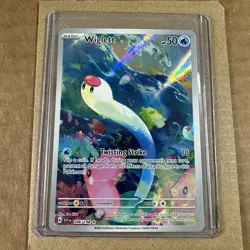 Wiglett 206/198 SV1 Base Set Illustration Rare Full Art Holo Pokemon Card NM+ - Image 3