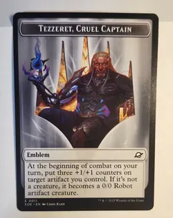 Tezzeret, Cruel Captain Emblem / Robot [Token] #11 Magic Edge of Eternities - NM - Image 1