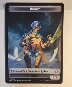 Tezzeret, Cruel Captain Emblem / Robot [Token] #11 Magic Edge of Eternities - NM - Image 2