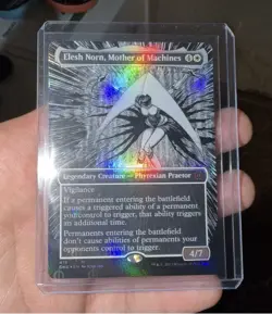 MTG Elesh Norn, Mother of Machines (Borderless) Phyrexia: All Will Be One Foil - Image 1