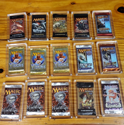 MTG Lot of 15 Booster Packs Sealed Tempest Weatherlight Visions Scourge Legions - Image 1