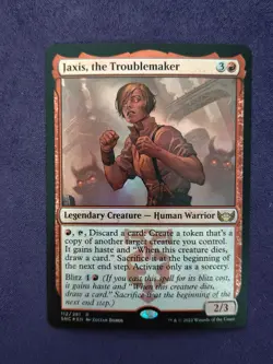 Jaxis, the Troublemaker Streets of New Capenna Foil MTG NM - Image 1