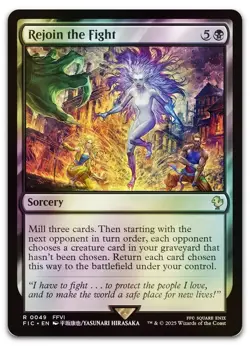 Rejoin the Fight (Surge Foil) #49 (NM) Final Fantasy FIC Magic MTG - Image 1