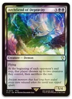 Archfiend of Depravity (Surge Foil) #273 (NM) Final Fantasy FIC Magic MTG - Image 1