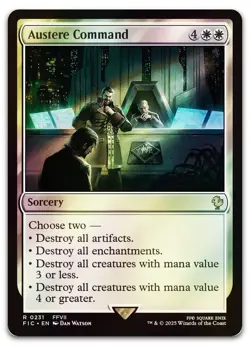 Austere Command (Surge Foil) #231 (NM) Final Fantasy FIC Magic MTG - Image 1