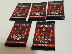 MTG Innistrad Crimson Vow Welcome Booster Pack lot of 5 New - Image 1