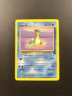1999 Pokemon Lapras Fossil Non Holo MINT MNT Vintage Rare Unlimited #25 - Image 1