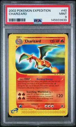 2002 POKEMON EXPEDITION #40 CHARIZARD PSA 9 - Image 1
