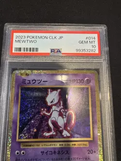 2023 Mewtwo #14 Pokemon CLK JP PSA 10 GEM MT - Image 2