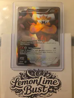 2012 Pokemon Black & White Black Star Promo #BW43 Landorus HOLO FULL ART (LP) - Image 1