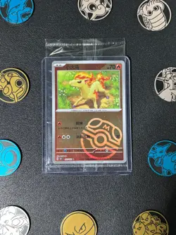 PTCG Pokemon Card 151C-077/151C Ponyta C Master Ball Holo Chinese - Image 1
