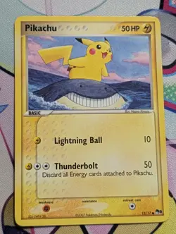 POKEMON TCG PIKACHU 12/17 POP SERIES 5 LP/MP - Image 1
