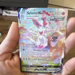 Pokemon Sylveon VMAX Rapid Strike Evolving Skies Holo 212/203 - Image 1
