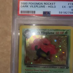 Pokemon Dark Vileplume 2000 Team Rocket Holo #13 Psa 6 Ex-MT - Image 2