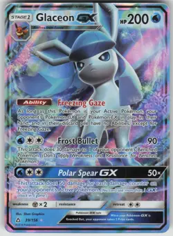 Pokemon TCG Glaceon GX Ultra Rare SM - Ultra Prism 39/156 - Image 1