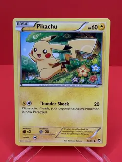 2014 Pokemon Pikachu 27/111 XY Furious Fists Regular NON HOLO - NM - Image 1