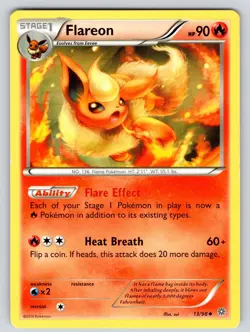 Flareon 13/98 Uncommon Ancient Origins Pokemon Lightly Played - Image 1