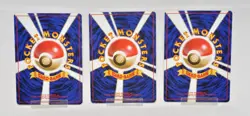 Pokemon card Set of 3 Dark Vaporeon Jolteon Flareon No.134 135 136 Japanese MP - Image 2
