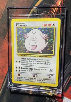 Chansey - 3/102 - Pokemon Base Set Unlimited Holo Rare Card WOTC 1999 - NM - Image 3