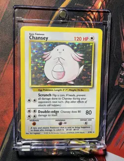 Chansey - 3/102 - Pokemon Base Set Unlimited Holo Rare Card WOTC 1999 - NM - Image 4