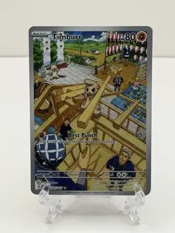 🔥Pokemon TCG-Timburr-183/167-Sv06: Twilight Masquerade-Holo-M/NM!🔥 - Image 1