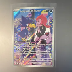Pokemon TCG Team Rocket's Murkrow Full Art Holo 200/182 DRI - MINT 💯 - Image 1