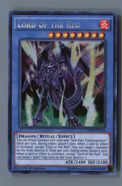 Lord of the Red DRL3-EN068 Ultra Rare Dragons of Legend: Unleashed Yu-Gi-Oh LP - Image 1