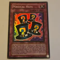 Yu-Gi-Oh! SUPER RARE HOLO CARD MAGICAL HATS PSV-033 VINTAGE - Image 1