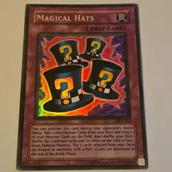 Yu-Gi-Oh! SUPER RARE HOLO CARD MAGICAL HATS PSV-033 VINTAGE - Image 2