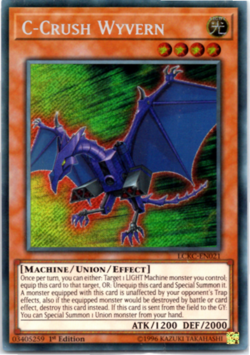 C-Crush Wyvern - LCKC EN021 - Secret Rare - 1st Edition - Yugioh - Image 1
