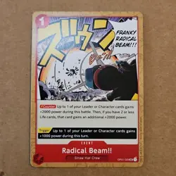 One Piece TCG Radical Beam!! Romance Dawn OP01-029 UC NM English CCG - Image 1